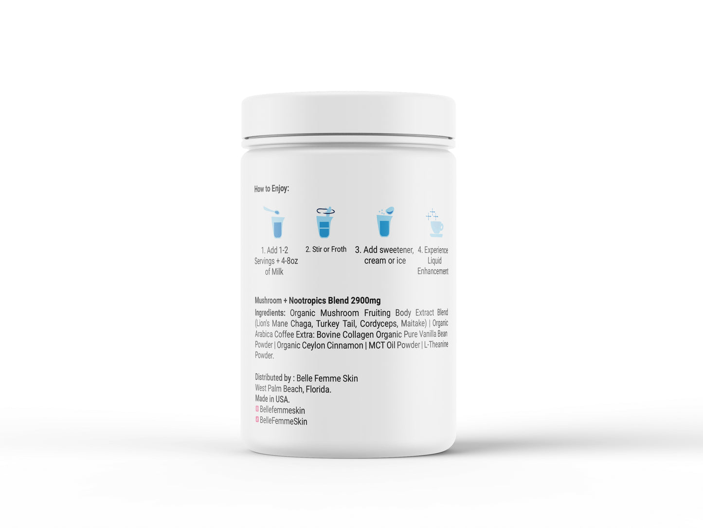 Probiotic + Collagen Iced Mushroom Coffee