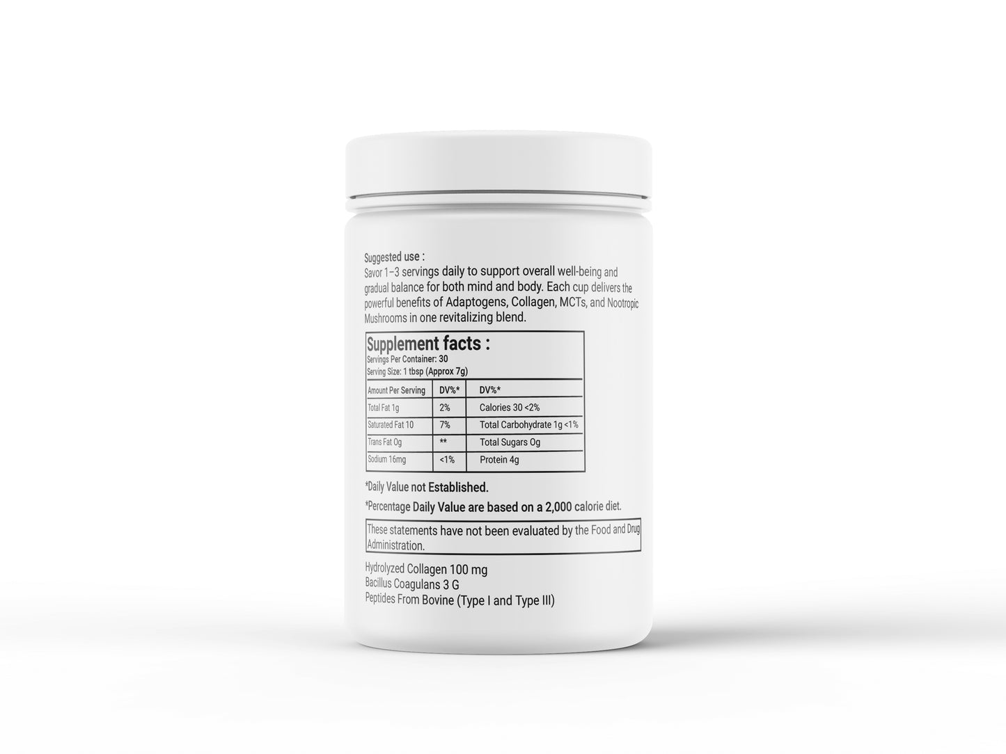 Probiotic + Collagen Iced Mushroom Coffee